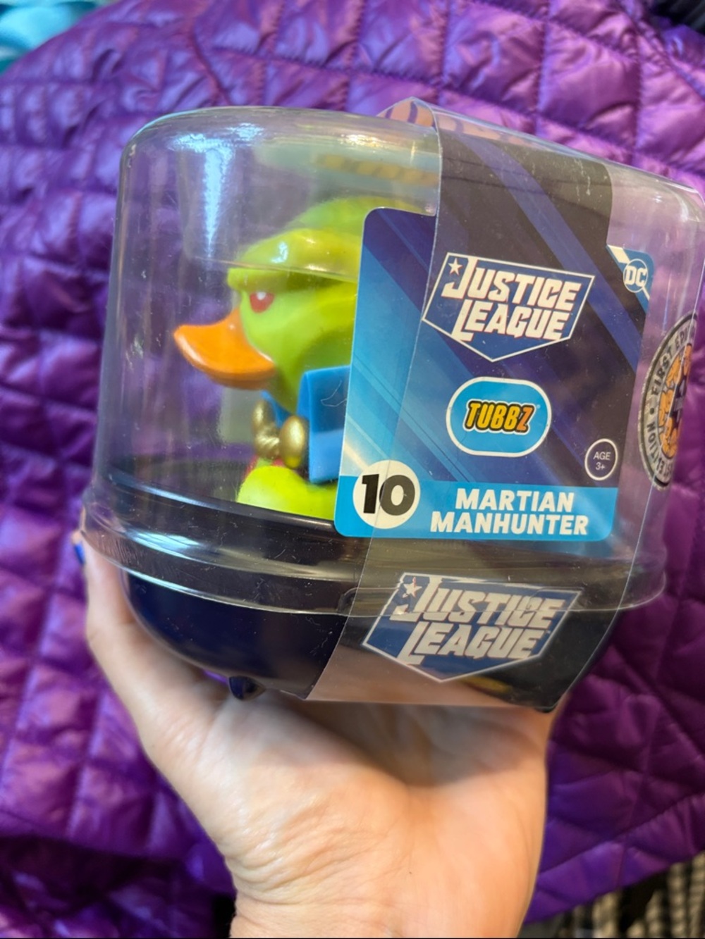 Official TUBBZ Bath Tub DC Comics Martian Manhunter Collectible Rubber Duck